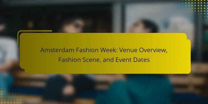 Amsterdam Fashion Week: Venue Overview, Fashion Scene, and Event Dates