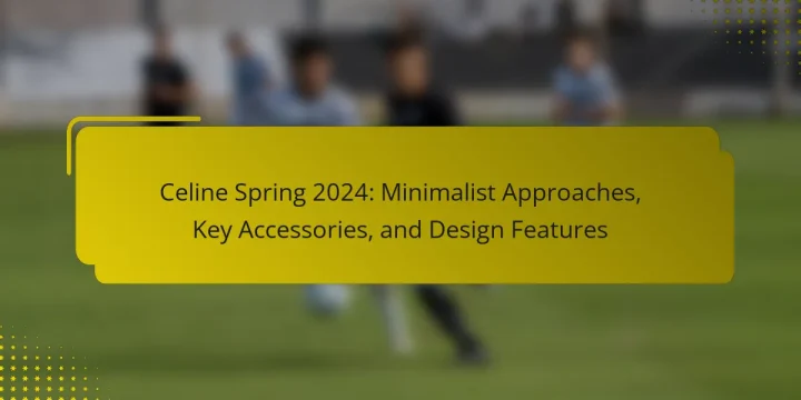 Celine Spring 2024: Minimalist Approaches, Key Accessories, and Design Features