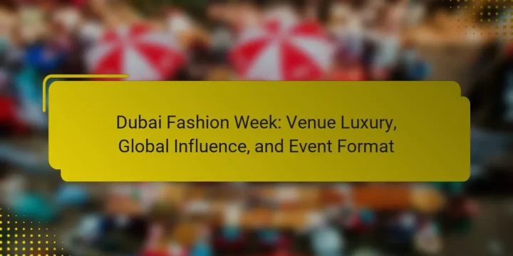 Dubai Fashion Week: Venue Luxury, Global Influence, and Event Format