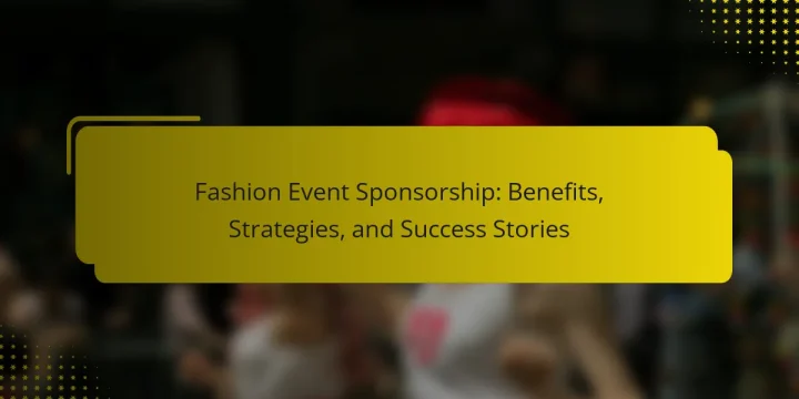 Fashion Event Sponsorship: Benefits, Strategies, and Success Stories
