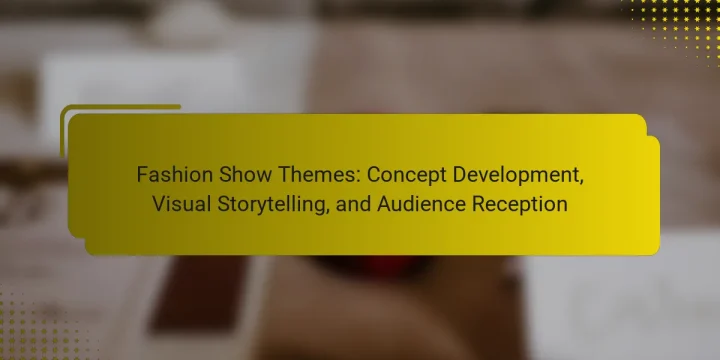 Fashion Show Themes: Concept Development, Visual Storytelling, and Audience Reception