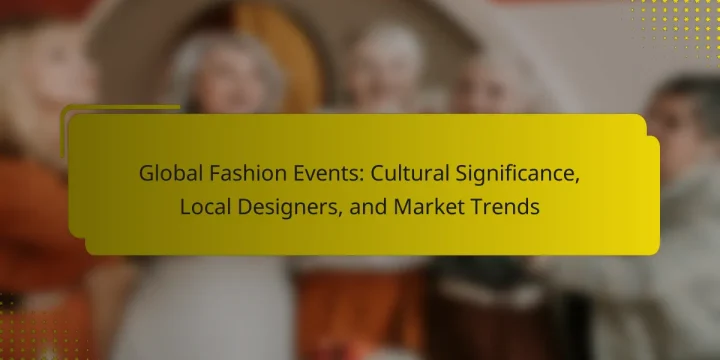 Global Fashion Events: Cultural Significance, Local Designers, and Market Trends