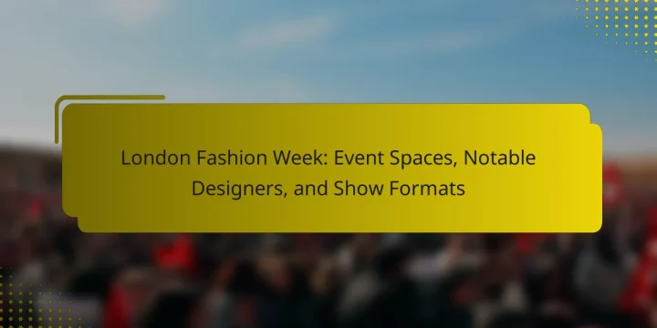 London Fashion Week: Event Spaces, Notable Designers, and Show Formats