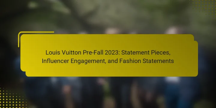 Louis Vuitton Pre-Fall 2023: Statement Pieces, Influencer Engagement, and Fashion Statements
