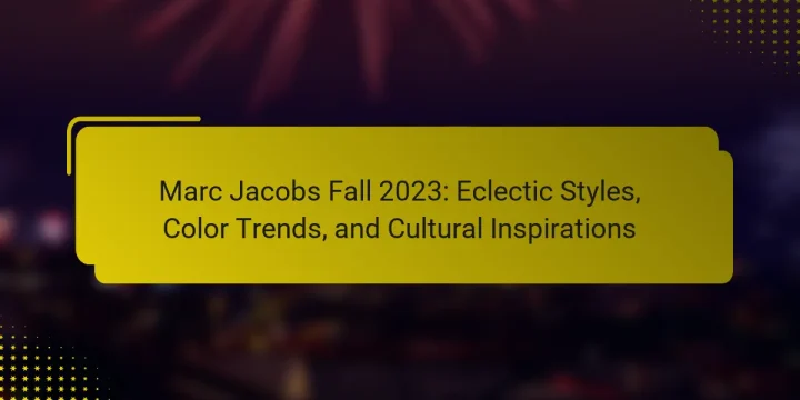 Marc Jacobs Fall 2023: Eclectic Styles, Color Trends, and Cultural Inspirations