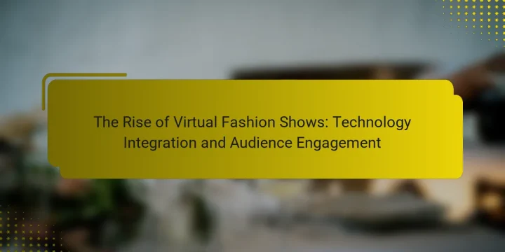 The Rise of Virtual Fashion Shows: Technology Integration and Audience Engagement
