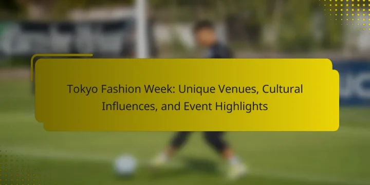 Tokyo Fashion Week: Unique Venues, Cultural Influences, and Event Highlights